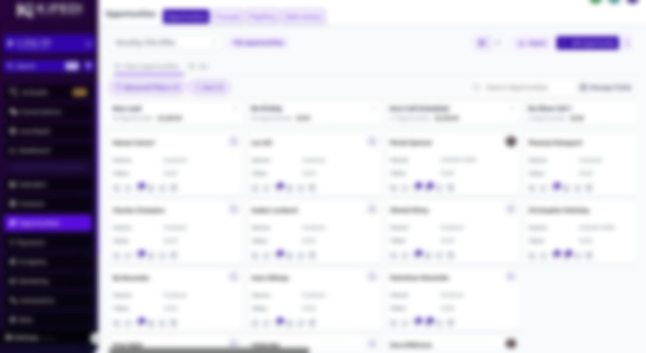 Monthly CPA offer pipeline with 166 opportunities, names blurred